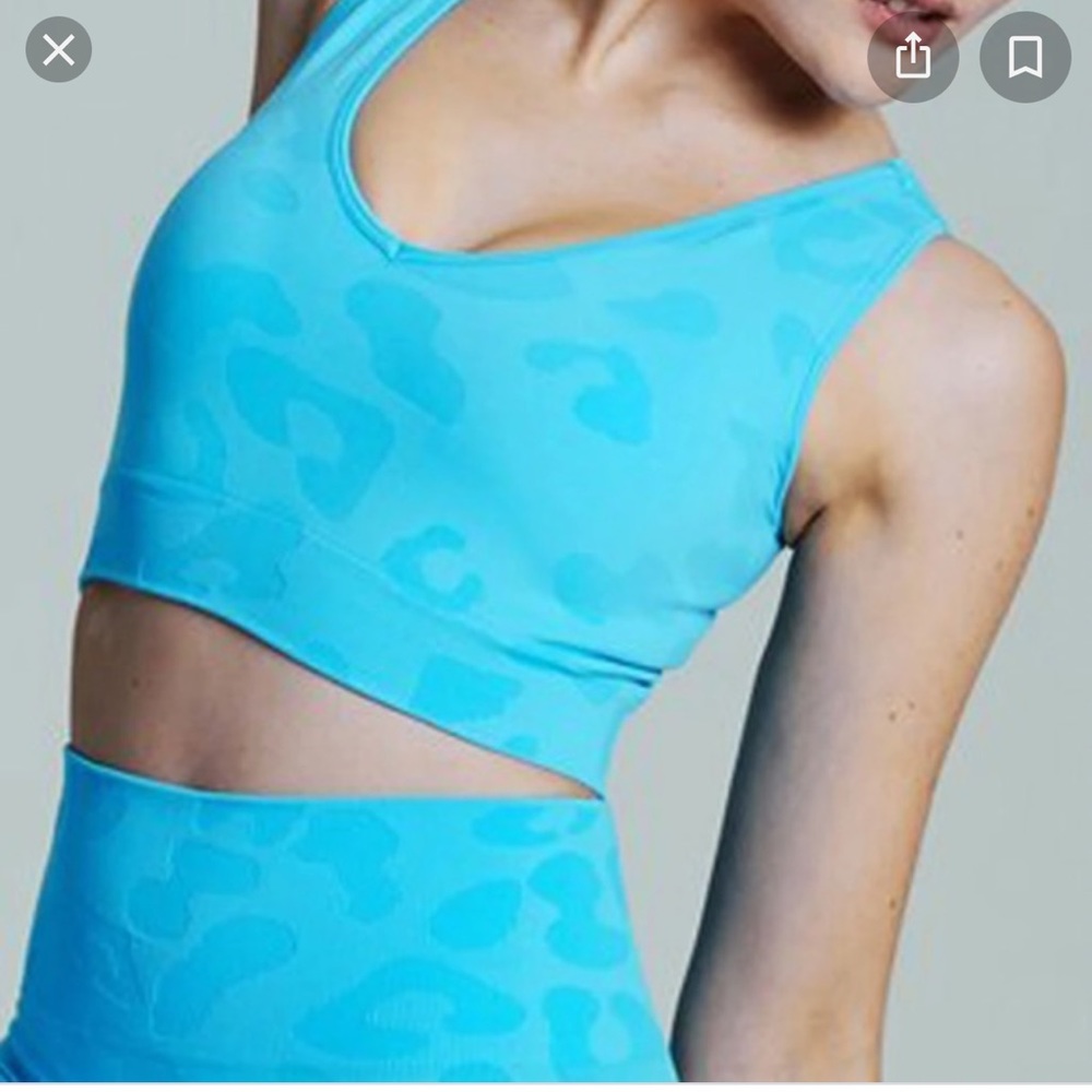 NWOT Phat Buddha X Honestly Kate blue Gummy Leopard Bra - Picture 5 of 5